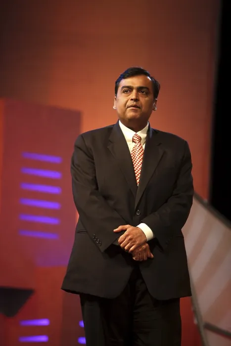 Framed Print : Mukesh Ambani, Chairman and Managing Director of Reliance Industries Limited RIL Mumbai