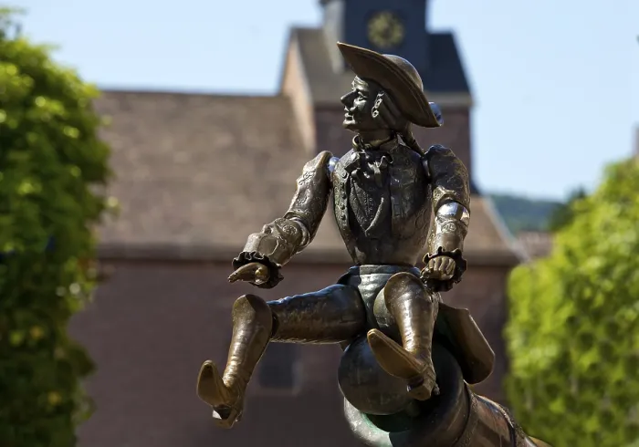 Framed Print : Munchausen figure, The Ride on the Cannonball Framed Print : Munchausen figure, The Ride on the Cannonball
