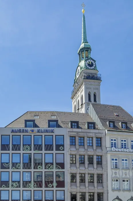 Framed Print : MUNCHEN, GERMANY - JULY 26, 2015: Urban scene