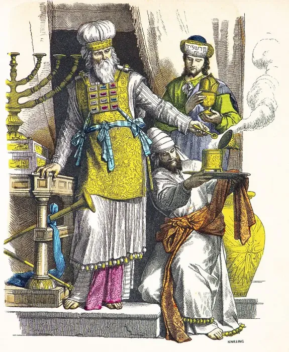 Framed Print : Munich Bilderbogen, costumes, Jewish high priest (left) Framed Print : Munich Bilderbogen, costumes, Jewish high priest (left)