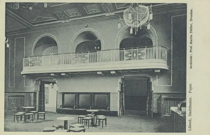 Framed Print : Municipal theatre of Luebeck, Schleswig-Holstein