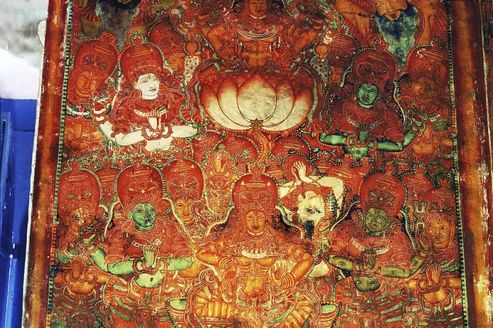 Framed Print : Mural at mattancherry palace in cochin