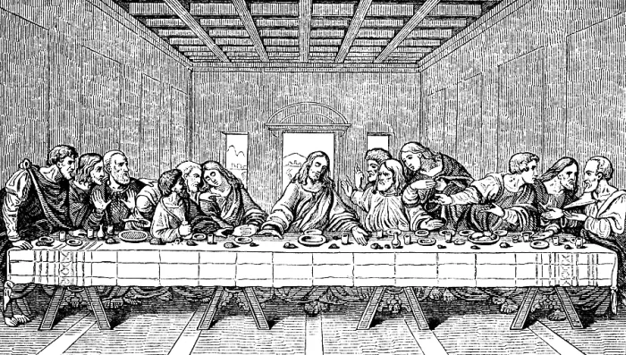 Framed Print : Mural painting The Holy Supper (1495-1497) after Leonardo da Vinci Framed Print : Mural painting The Holy Supper (1495-1497) after Leonardo da Vinci