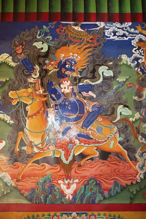 Framed Print : Mural painting, Likir Monastery or Likir Gompa Framed Print : Mural painting, Likir Monastery or Likir Gompa