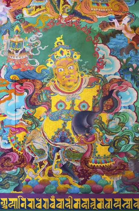 Framed Print : Mural paintings of Tibetan deities Framed Print : Mural paintings of Tibetan deities