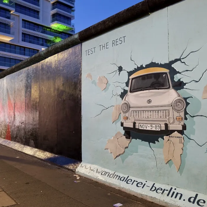 Framed Print : Mural on the rest of the Berlin Wall with the cardiac stress test (Test The Rest) Framed Print : Mural on the rest of the Berlin Wall with the cardiac stress test (Test The Rest)