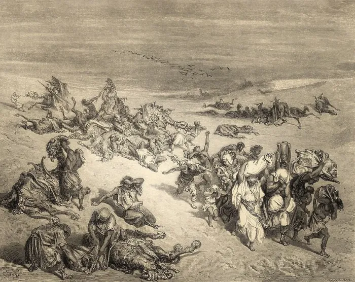 Framed Print : The Murrain of Beasts, the Fifth Plague: Livestock Disease