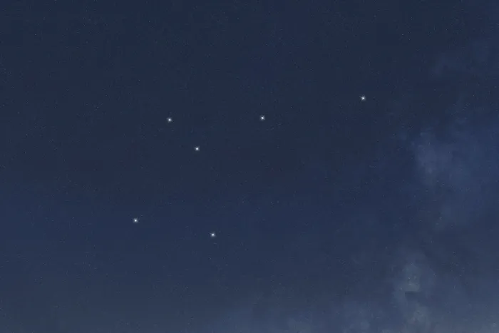 Framed Print : Musca star constellation, Night sky