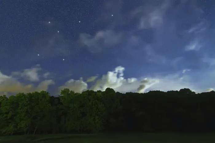 Framed Print : Musca star constellation, Night sky