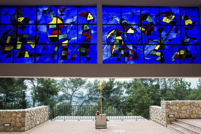 Framed Print : Museum, Fondation Maeght, artist Joan Miro Framed Print : Museum, Fondation Maeght, artist Joan Miro