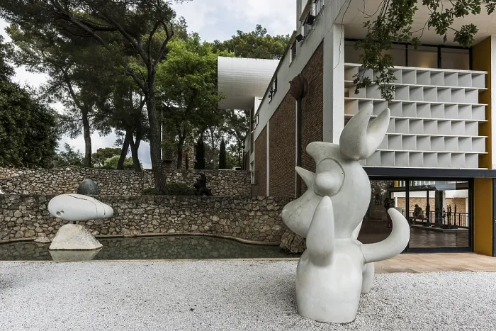 Framed Print : Museum, Fondation Maeght, artist Joan Miro Framed Print : Museum, Fondation Maeght, artist Joan Miro
