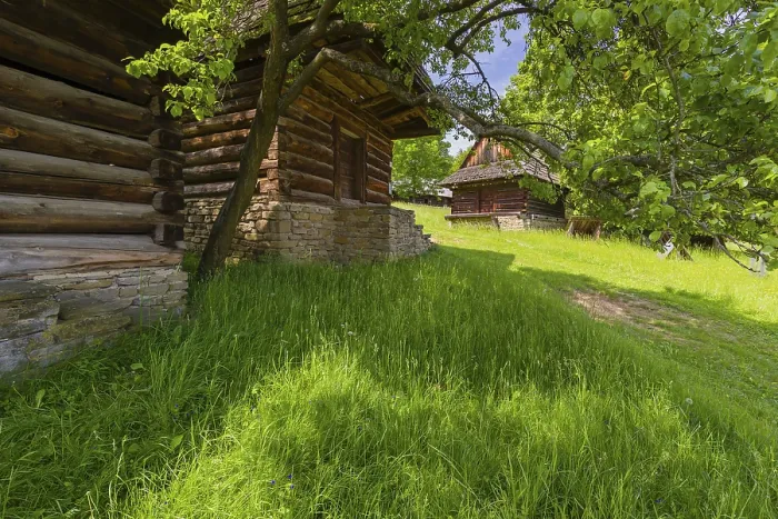 Framed Print : Museum of slovak village in Jahodnicky Hory