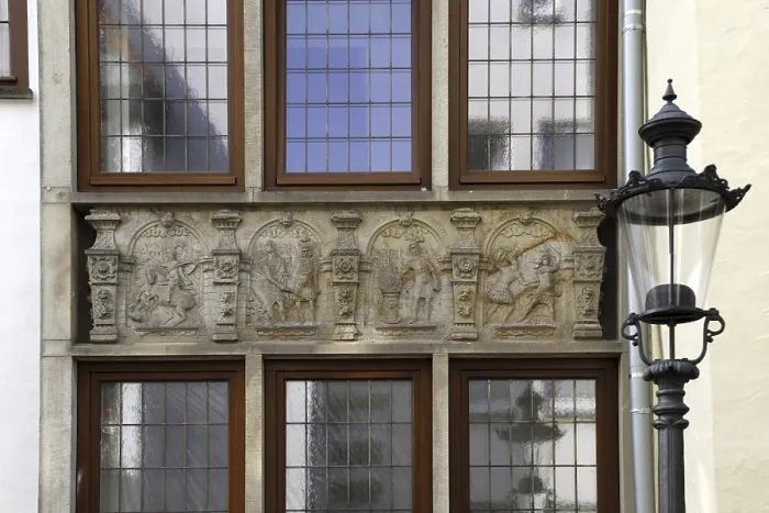 Framed Print : Museumszeile Minden (house detail) Framed Print : Museumszeile Minden (house detail)