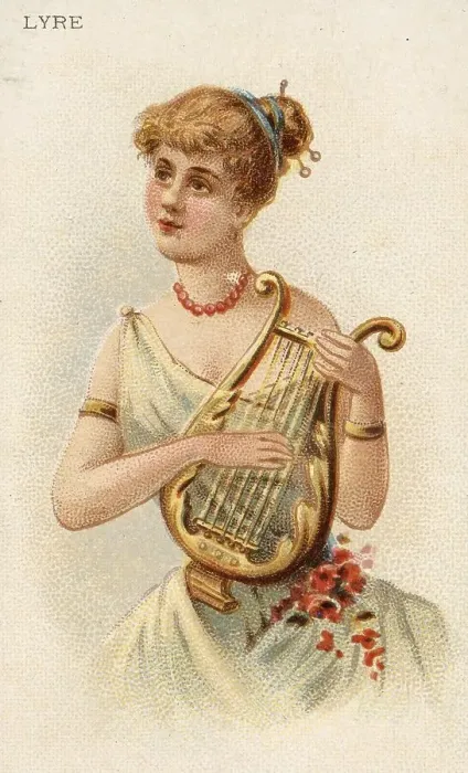 Framed Print : Musical instruments, woman playing a musical instrument Framed Print : Musical instruments, woman playing a musical instrument