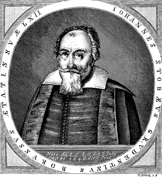 Framed Print : Musician and composer Johann or Johannes Stobaeus (1580-1646)