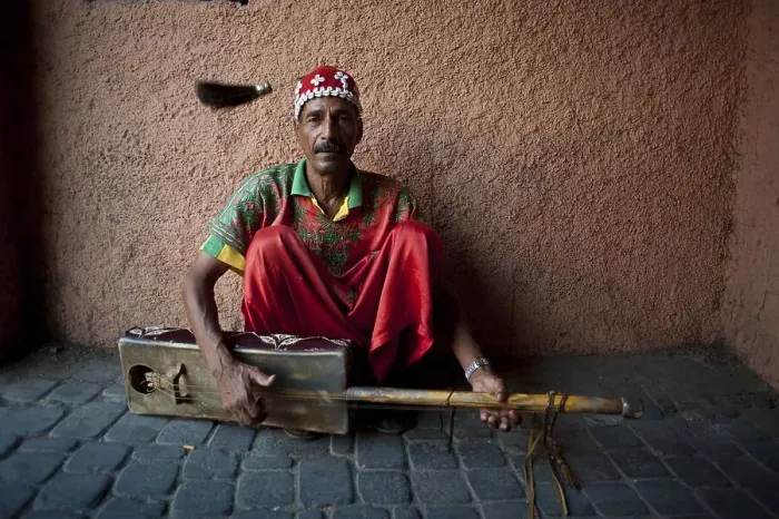 Framed Print : Muslim mystic, gnaoua, Marrakesh, Morocco, Africa