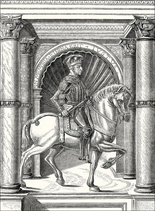 Framed Print : Muzio Attendolo Sforza, 1369 - 1424