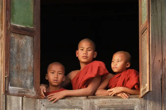 Framed Print : Myanmar, Asia, Novice, Asia