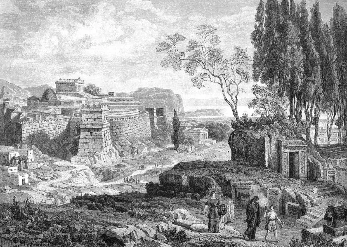 Framed Print : Mycenae, one of the major centres of Greek civilization in the second millennium BC