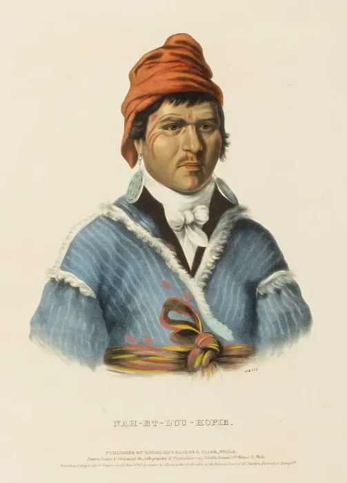 Framed Print : Nah-Et-Luc-Hopie (1843), Native American