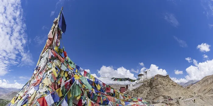 Framed Print : Namgyal Tsemo Gompa Monastery, Tsenmo Hills