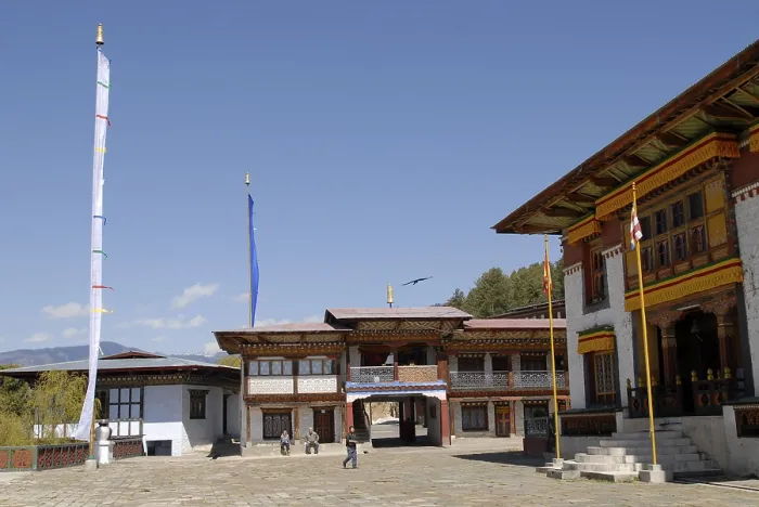 Framed Print : Namkhe Nyingpo Gompa in Jakar, Bumthang, Bhutan