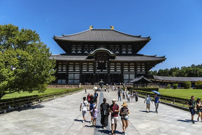 Framed Print : Nara, Japan - August 14, 2024: Todai-ji Temple in Nara
