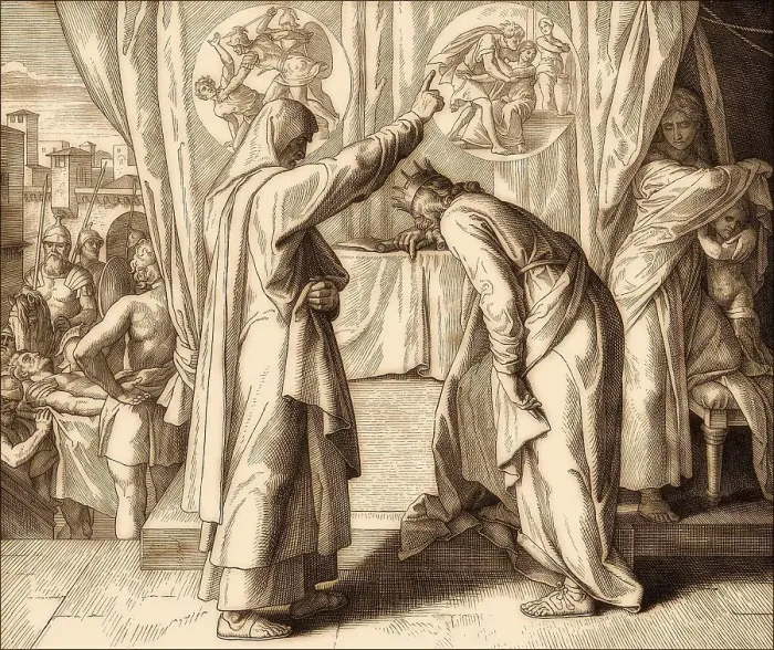 Framed Print : Nathan Confronts David, Old Testament