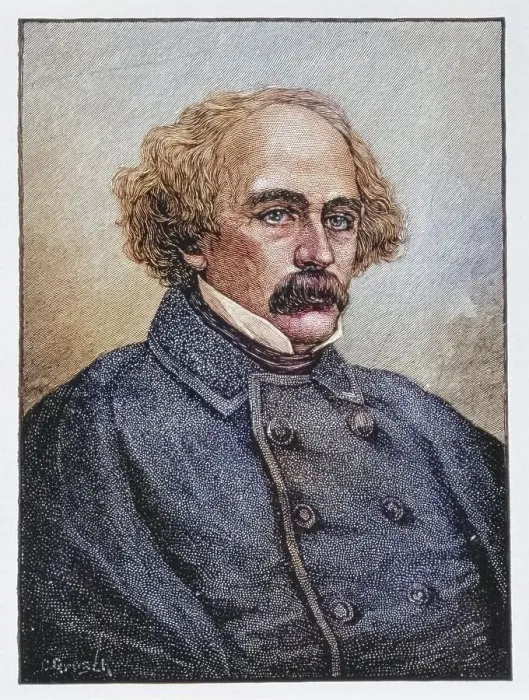 Framed Print : Nathaniel Hawthorne, 1804 to 1864