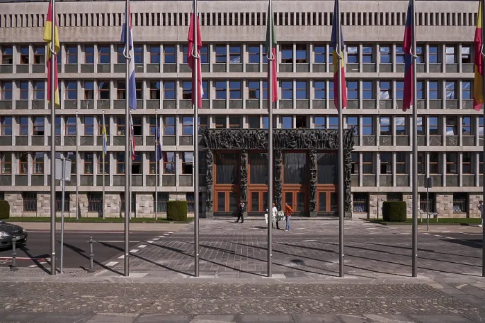 Framed Print : National Assembly Building of Slovenia in Ljubljana