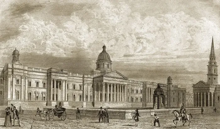 Framed Print : The National Gallery, Trafalgar Square Framed Print : The National Gallery, Trafalgar Square