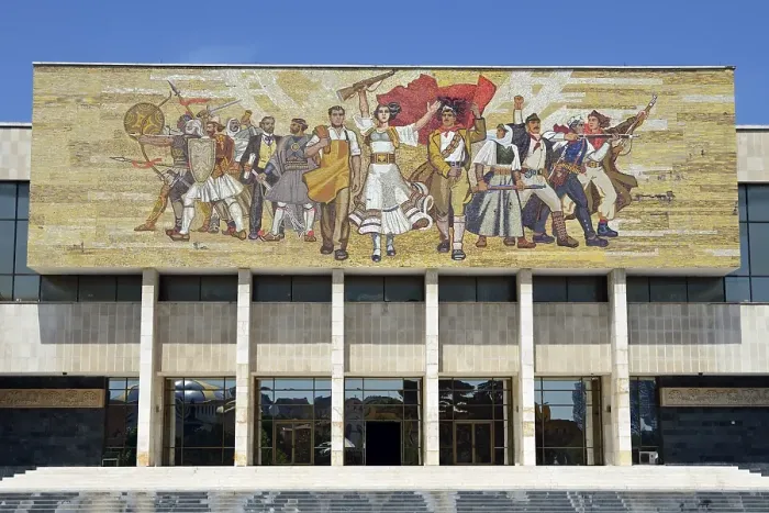 Framed Print : National Historical Museum with Shqiptaret mosaic