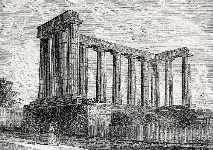 Framed Print : National monument, Calton Hill Framed Print : National monument, Calton Hill