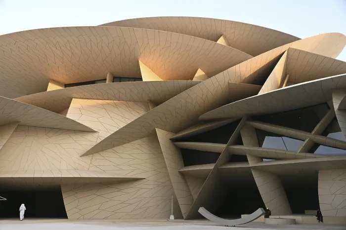 Framed Print : National Museum of Qatar by architect Jean Nouvel