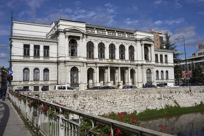 Framed Print : National Theatre Sarajevo, south side Framed Print : National Theatre Sarajevo, south side