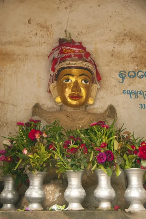 Framed Print : Nats are spirits worshipped in Burma in conjunction with Buddhism