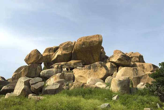 Framed Print : Natural rock formations in Hampi, Karnataka, India