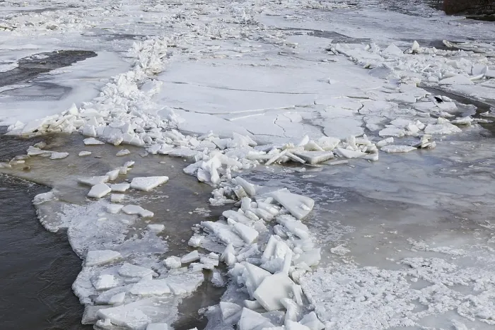 Framed Print : Nature, melting ice structures
