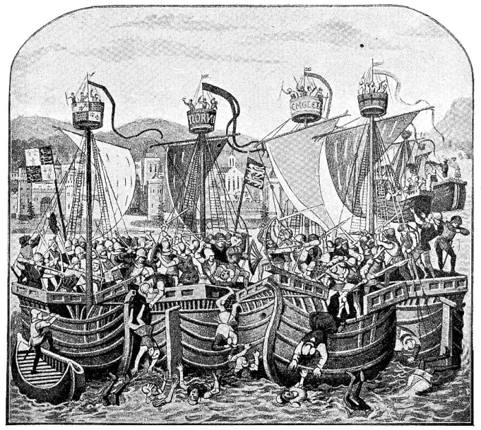 Framed Print : The naval battle of Sluis, Battle of Sluys Framed Print : The naval battle of Sluis, Battle of Sluys