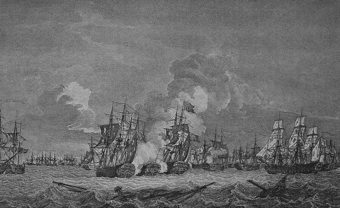 Framed Print : In the Naval Battle of Texel, the fourth naval battle in the Third Anglo-Dutch War