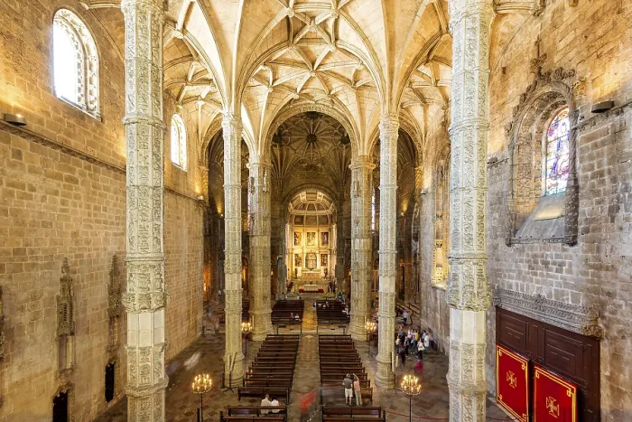 Framed Print : Nave, Mosteiro dos Jeronimos