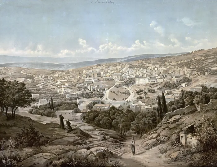 Framed Print : Nazareth, a city in the northern district of Israel in Galilee