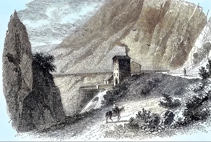 Framed Print : Mill near Clamouse on the banks of the Herault
