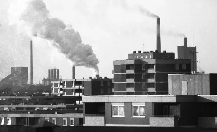 Framed Print : Negative highlights in the Ruhr area in the years 1965 to 1971