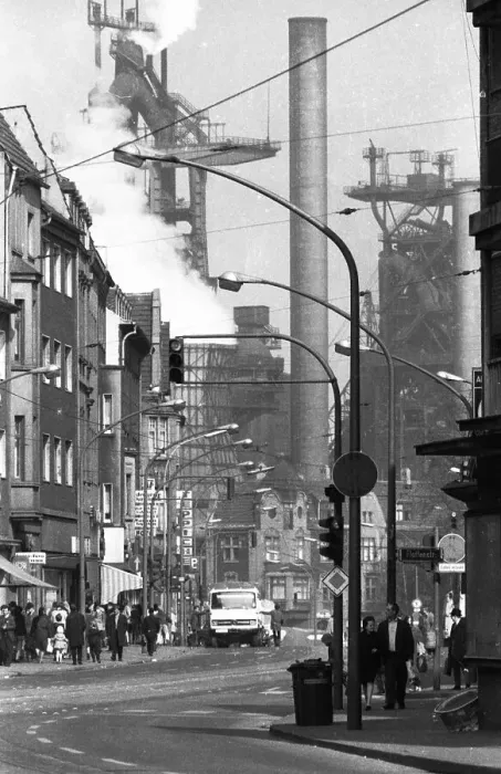 Framed Print : Negative highlights in the Ruhr area in the years 1965 to 1971