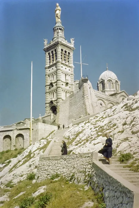 Framed Print : Neo-Byzantine architecture of basilica Notre Dame De La Garde church Framed Print : Neo-Byzantine architecture of basilica Notre Dame De La Garde church