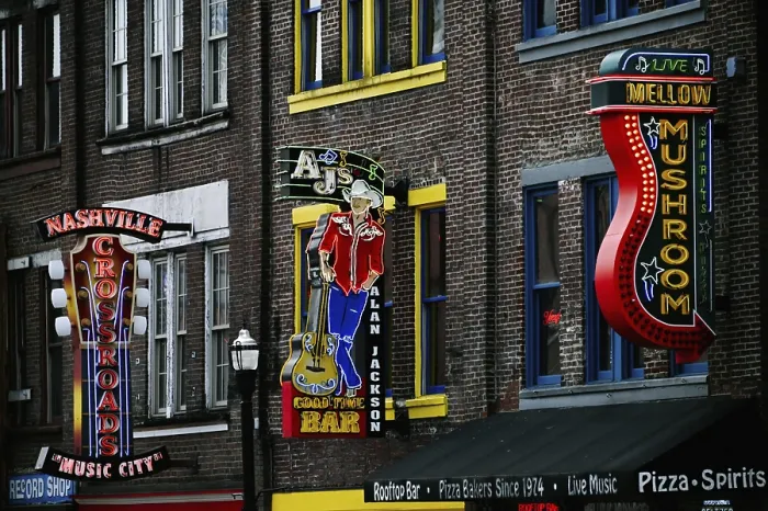 Framed Print : Neon sign on Broadway, Nashville Framed Print : Neon sign on Broadway, Nashville