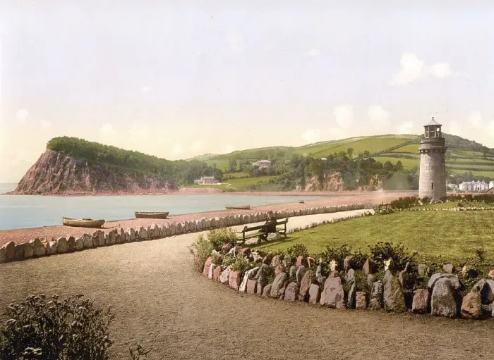 Framed Print : The Ness, Teignmouth, England, Historic