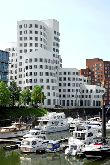 Framed Print : Neuer Zollhof, Rhine Harbour Art and Media Centre