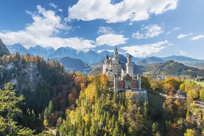 Framed Print : Neuschwanstein Castle in autumn